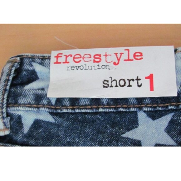 Freestyle Revolution Denim Cutoffs Distressed Star - Picture 5 of 12